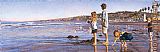 Children on La Jolla Shores by Steve Hanks